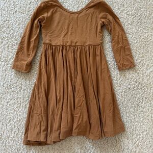 Kyte BABY Nutmeg Long Sleeve Twirl Dress 2T